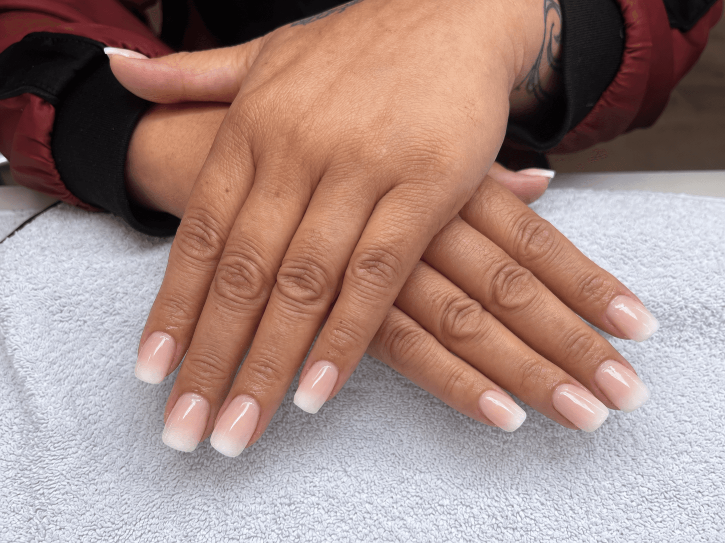 Russian manicure with precise cuticle work — Snells Beach nail salon